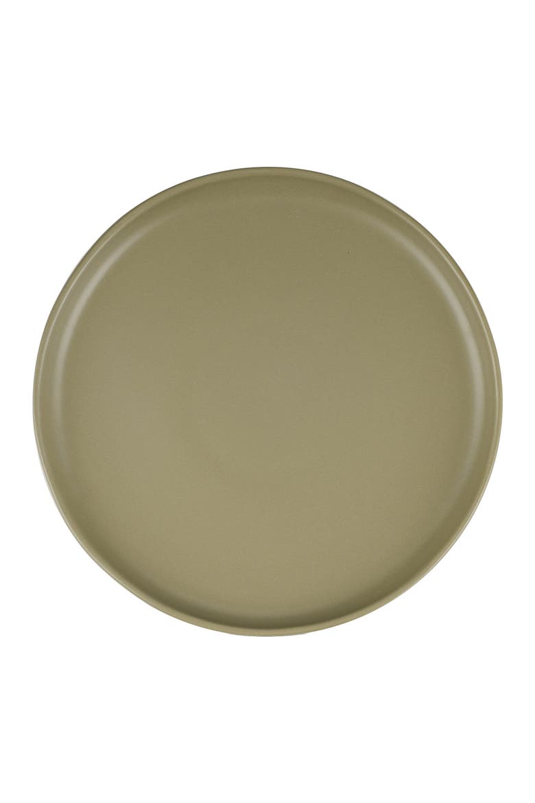 Tom Stoneware 4-Piece Dinner Plate Set, Alternate, color, Olive