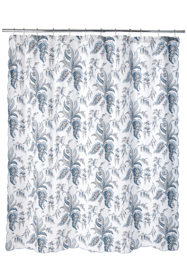 Apolline Shower Curtain, Main, color, MEDITERRANEAN