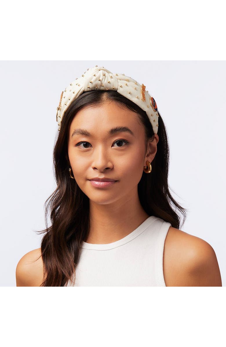 Lele Sadoughi NBA New York Knicks Embellished Headband, Alternate, color, 