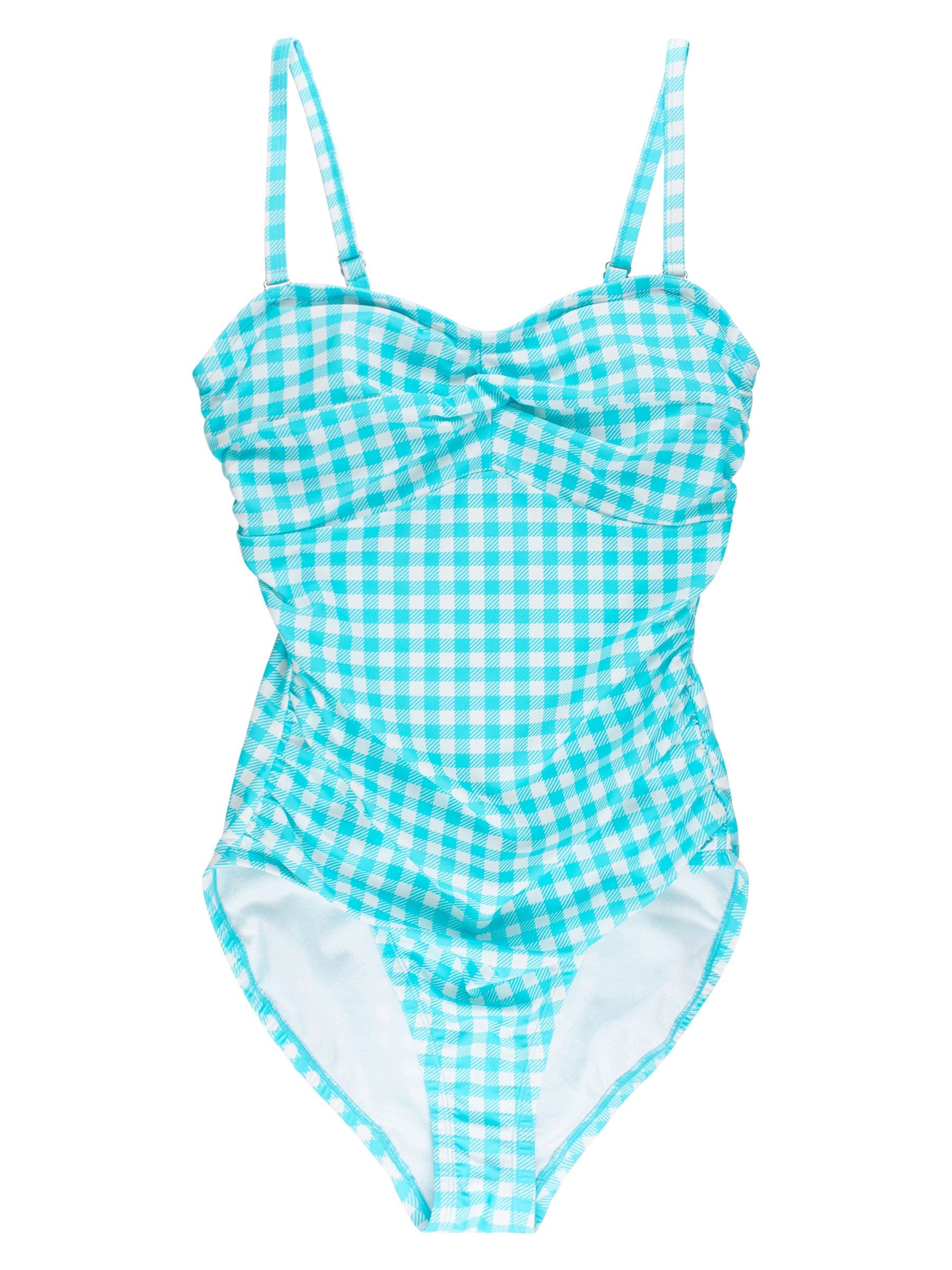Bright Aqua Gingham