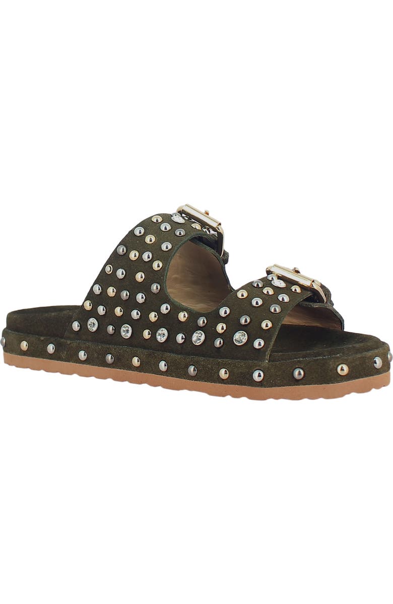 SAINT G Chloe Slide Sandal, Alternate, color, Green