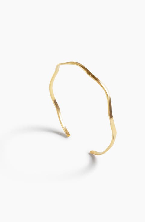 Olivia Wavy Cuff Gold-filled