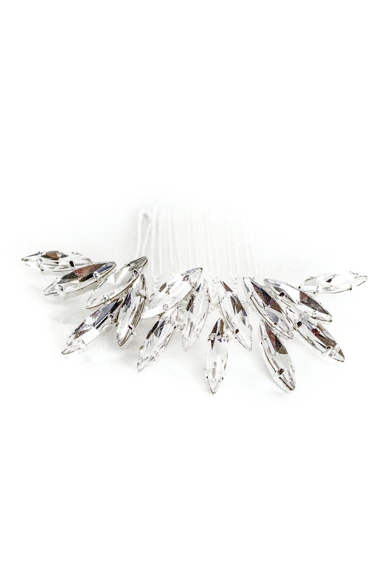 Bria Crystal Comb, Main, color, SILVER