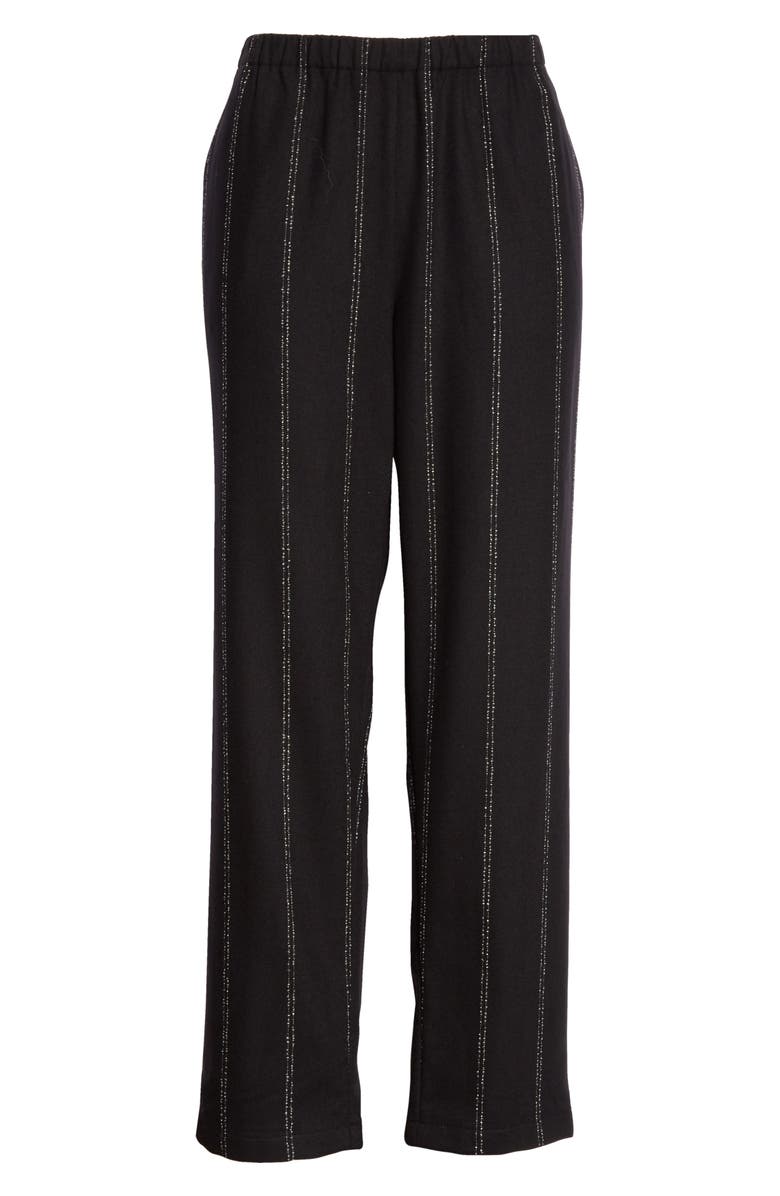 Eileen Fisher Stripe Tapered Ankle Pants, Alternate, color, 