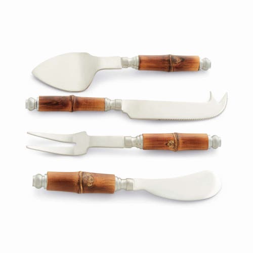 Napa Home & Garden Barclay Butera Keystone Cheese Knives Set Of 4 In Brown