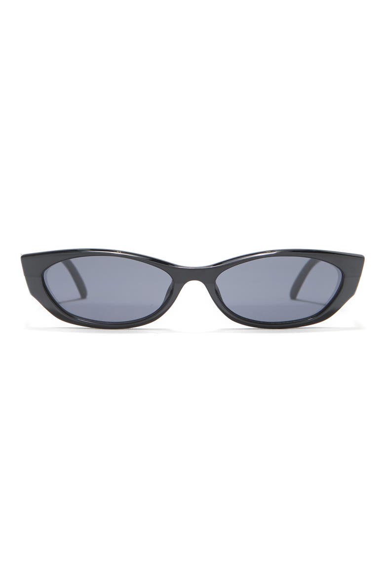 60mm The Crush Cat Eye Sunglasses, Main, color, BLACK SPLICE / SMOKE MONO