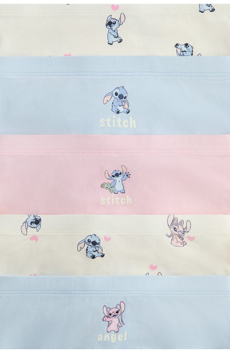 H&M 5-pack cotton boxer briefs, Alternate, color, Light Blue/Lilo & Stitch