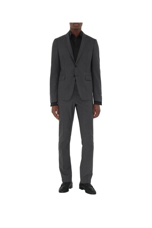 Burberry Wool Tailored Trousers In Brown