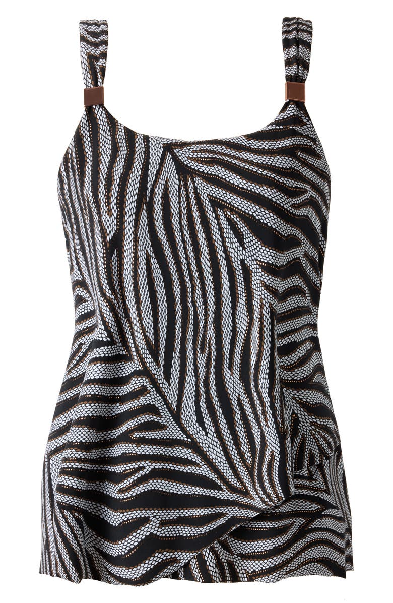 Miraclesuit<sup>®</sup> Zirconic Dazzle Tankini Top, Alternate, color,
