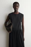 COS Folded-shoulder Cotton-jersey Tank Top