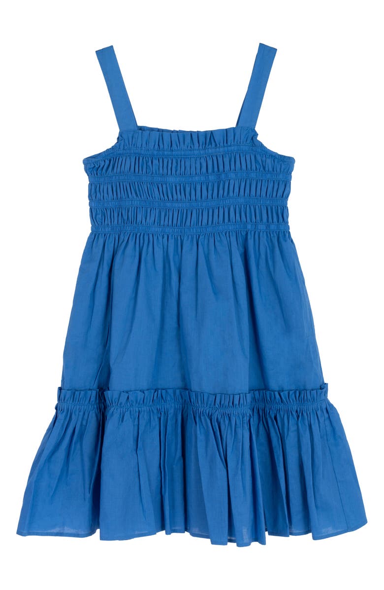 Rare Editions Kids' Cotton Tiered Dress, Alternate, color, Royal