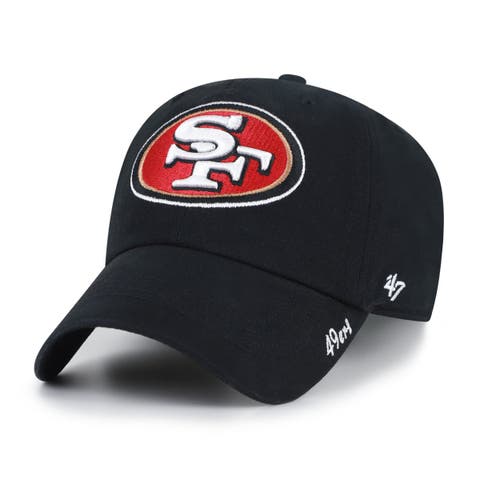 Women's '47 Black San Francisco 49ers Miata Clean Up Adjustable Hat