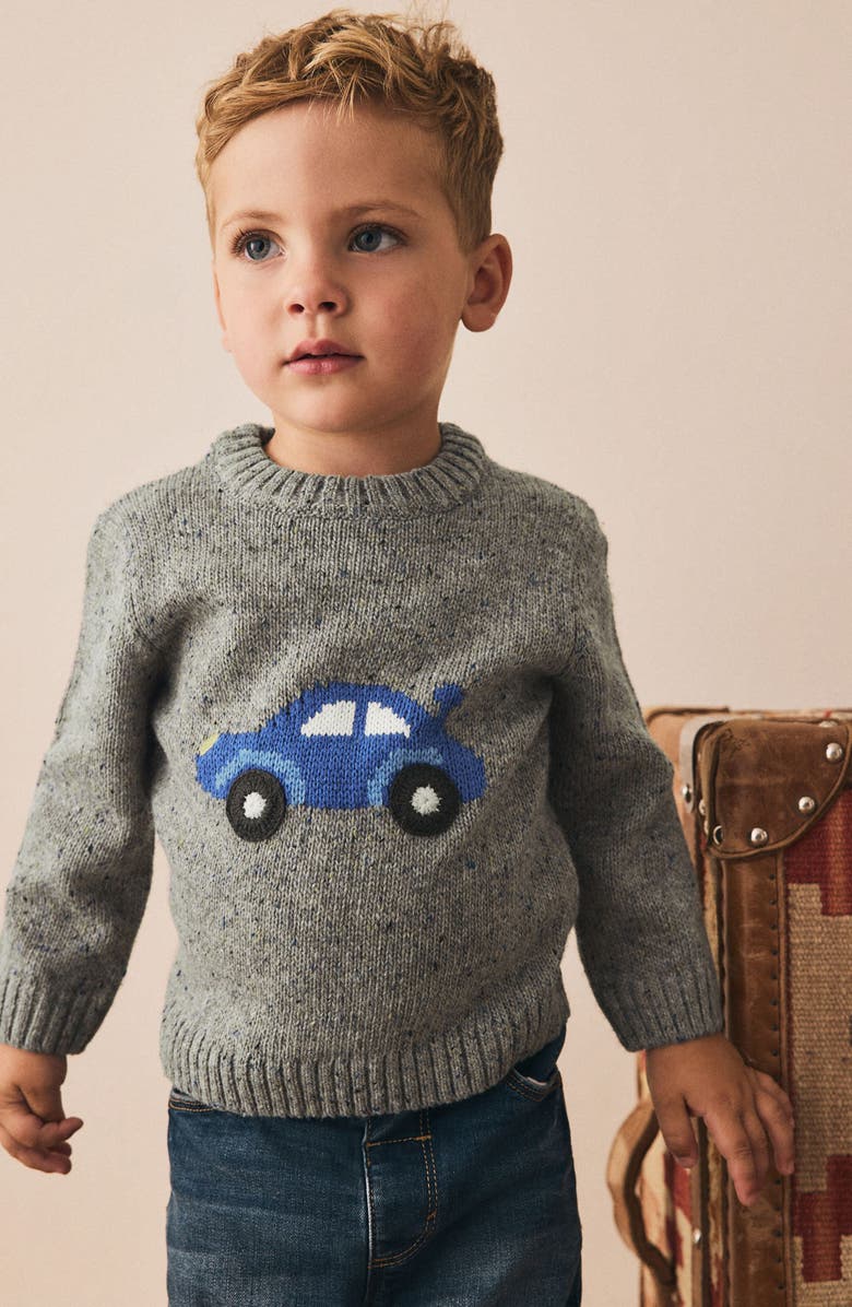NEXT Kids' Car Knit Sweater, Alternate, color, Grey