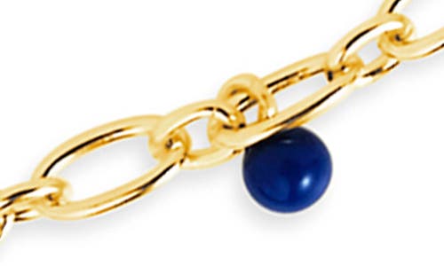 Sterling Forever Ula Charm Necklace In Gold