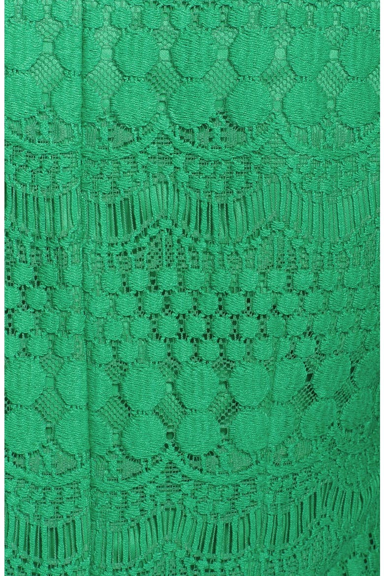 Scalloped Lace Shift Dress, Alternate, color, GREEN