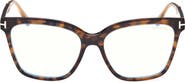 TOM FORD 56mm Square Blue Light Blocking Optical Glasses