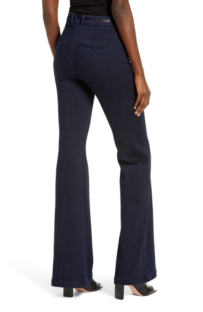 PAIGE Genevieve High Waist Flare Jeans, Alternate, color, Premier