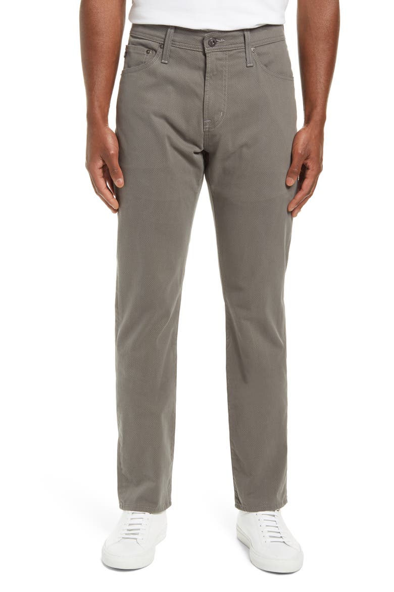 Everett Slim Fit Straight Leg Print Pants, Main, color, KEEN LOURING FOG