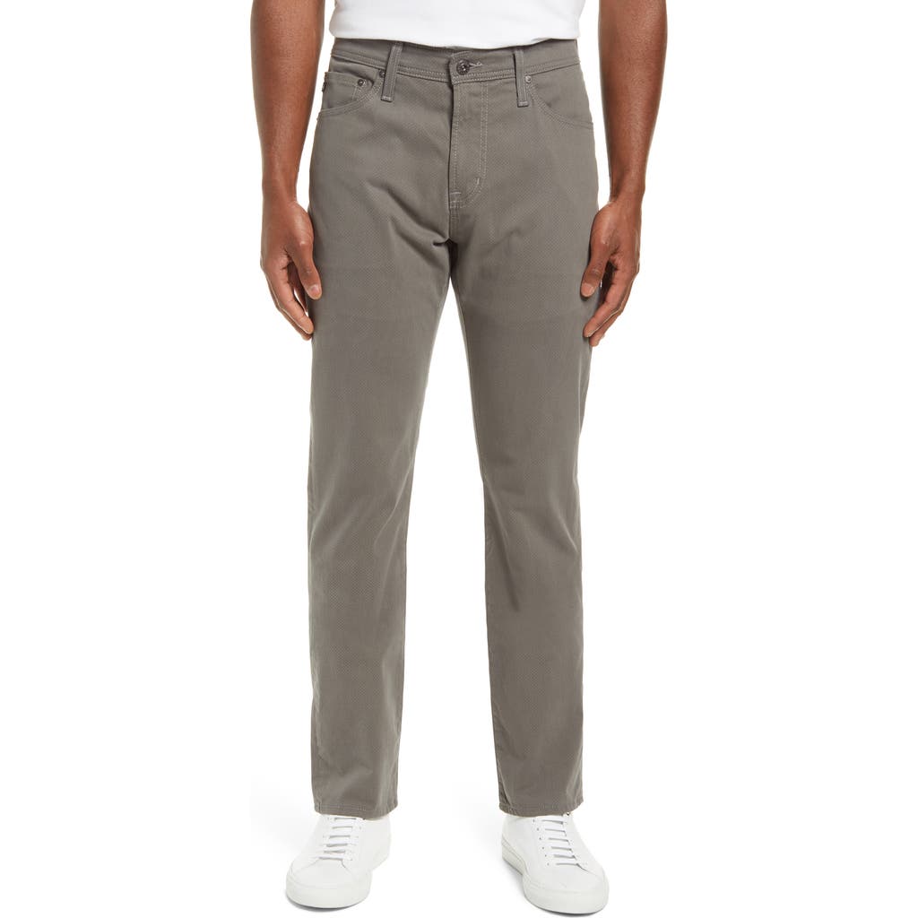 Ag Everett Slim Fit Straight Leg Print Pants In Keen Louring Fog