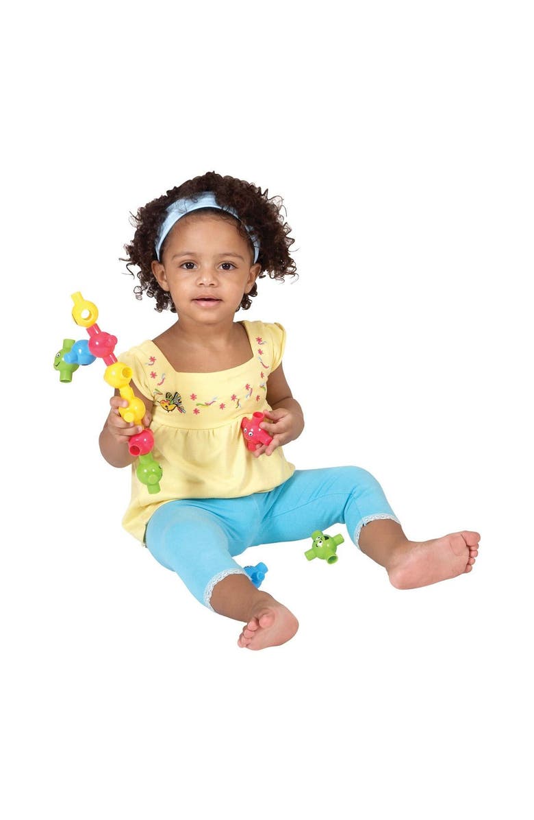 Kaplan Early Learning Company Baby Connects Happy Face Connecting Balls, Alternate, color, Multicolor