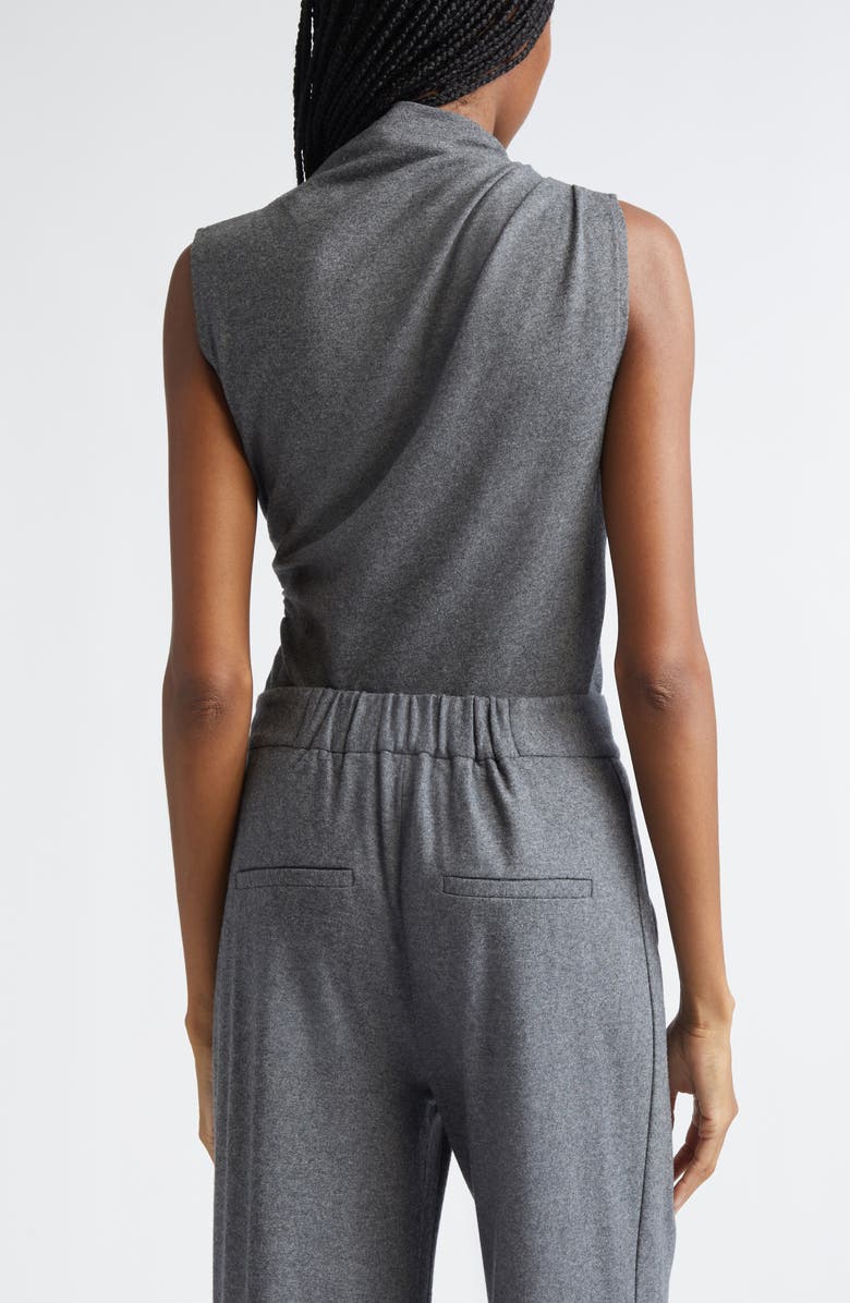 Veronica Beard Mylie Sleeveless Wool Blend Sweater, Alternate, color, Medium Heather Grey