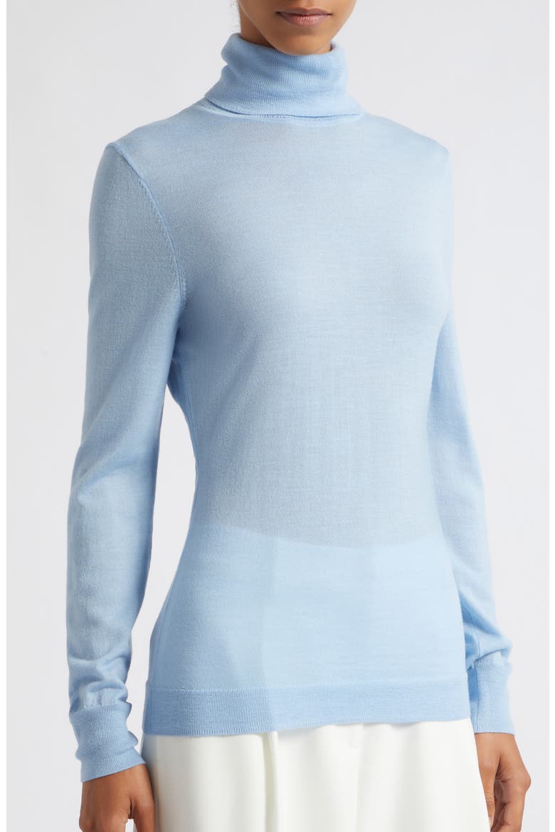 Alma Wool Turtleneck Sweater, Alternate, color, SKY