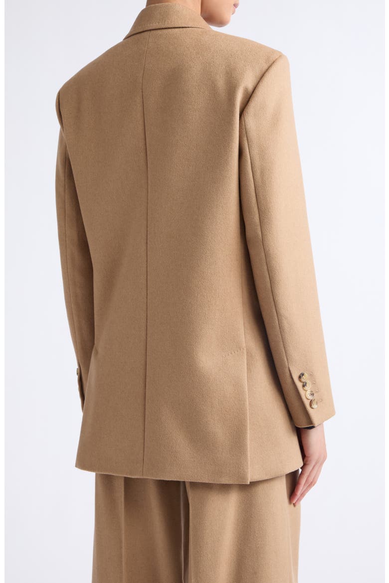 Olimpia Double Breasted Wool Blazer, Alternate, color, CAMEL
