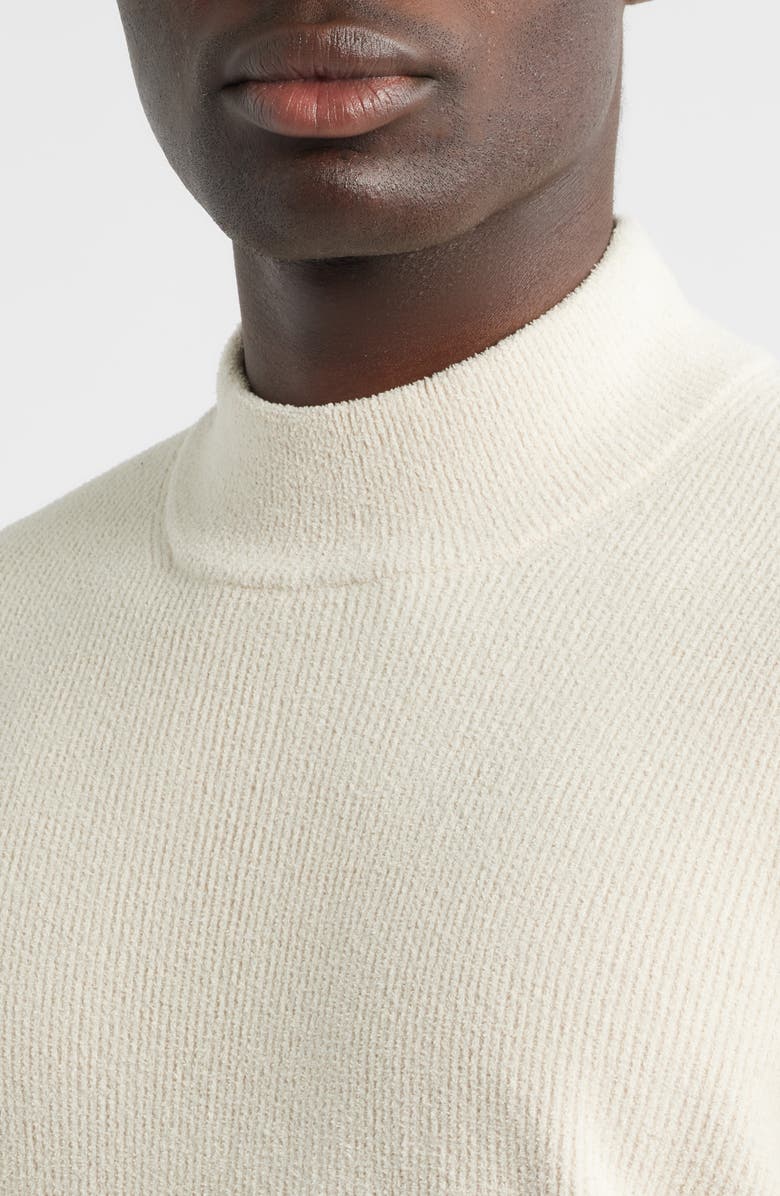 NN07 Davy 6429 Ribbed Mock Neck Sweater, Alternate, color, Ivory