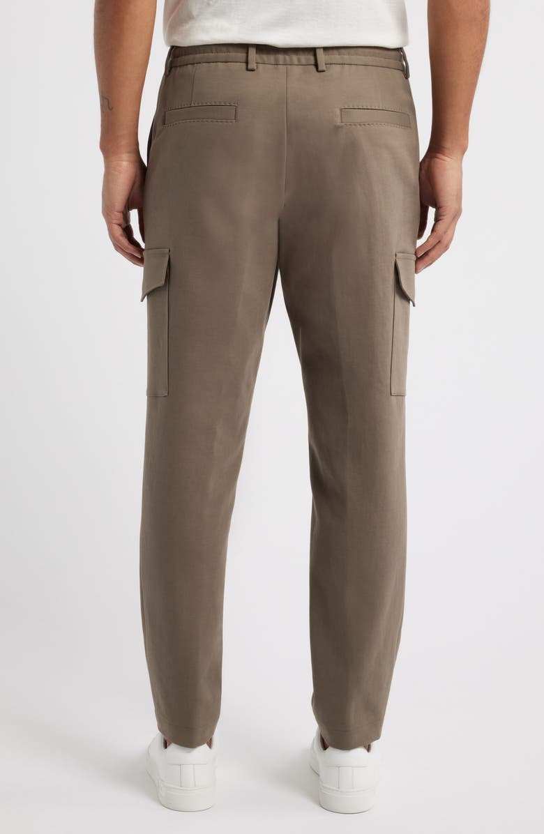 BOSS Pagol Stretch Cotton Drawstring Pants, Alternate, color, Open Green