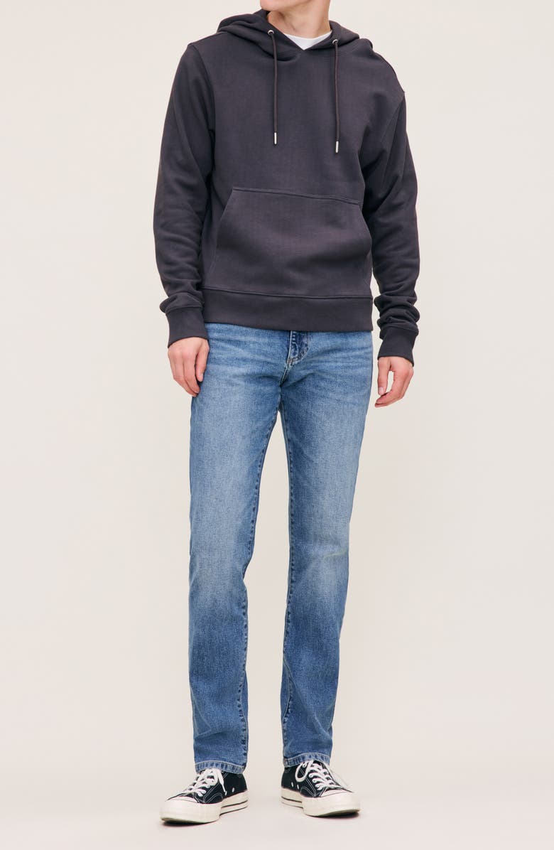 DL1961 Cotton French Terry Hoodie, Alternate, color, Iron Grey