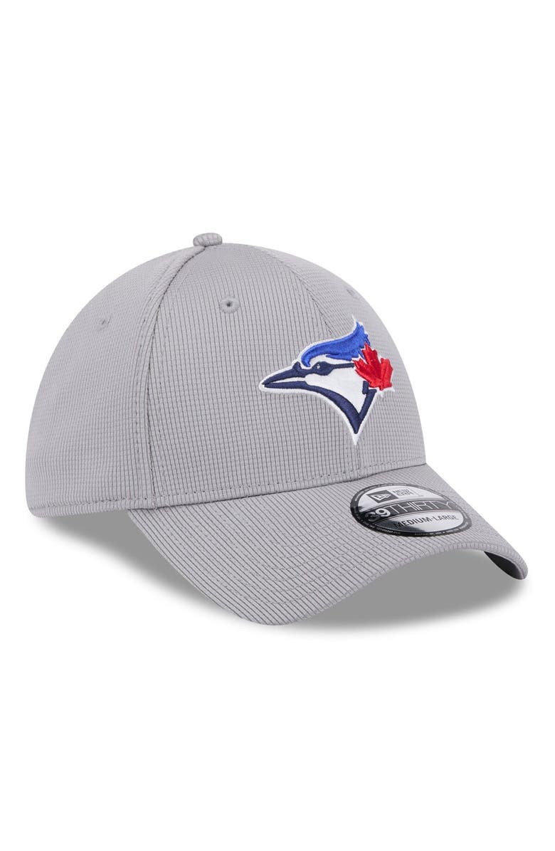 New Era Men's New Era Gray Toronto Blue Jays Active Pivot 39THIRTY Flex Hat, Alternate, color, 