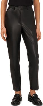 Halogen® Straight Leg Faux Leather Trousers