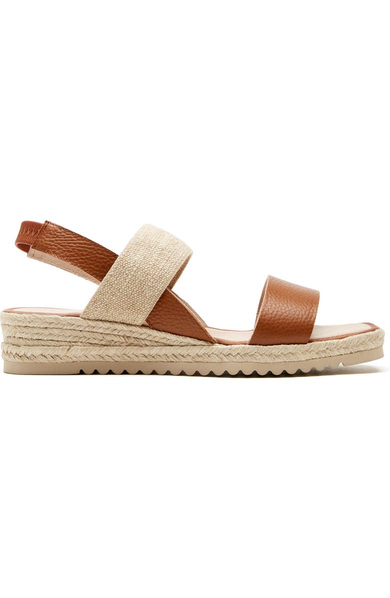 La Canadienne Rowena City Dry<sup>™</sup> Waterproof Espadrille Sandal, Alternate, color, Cognac Pebble