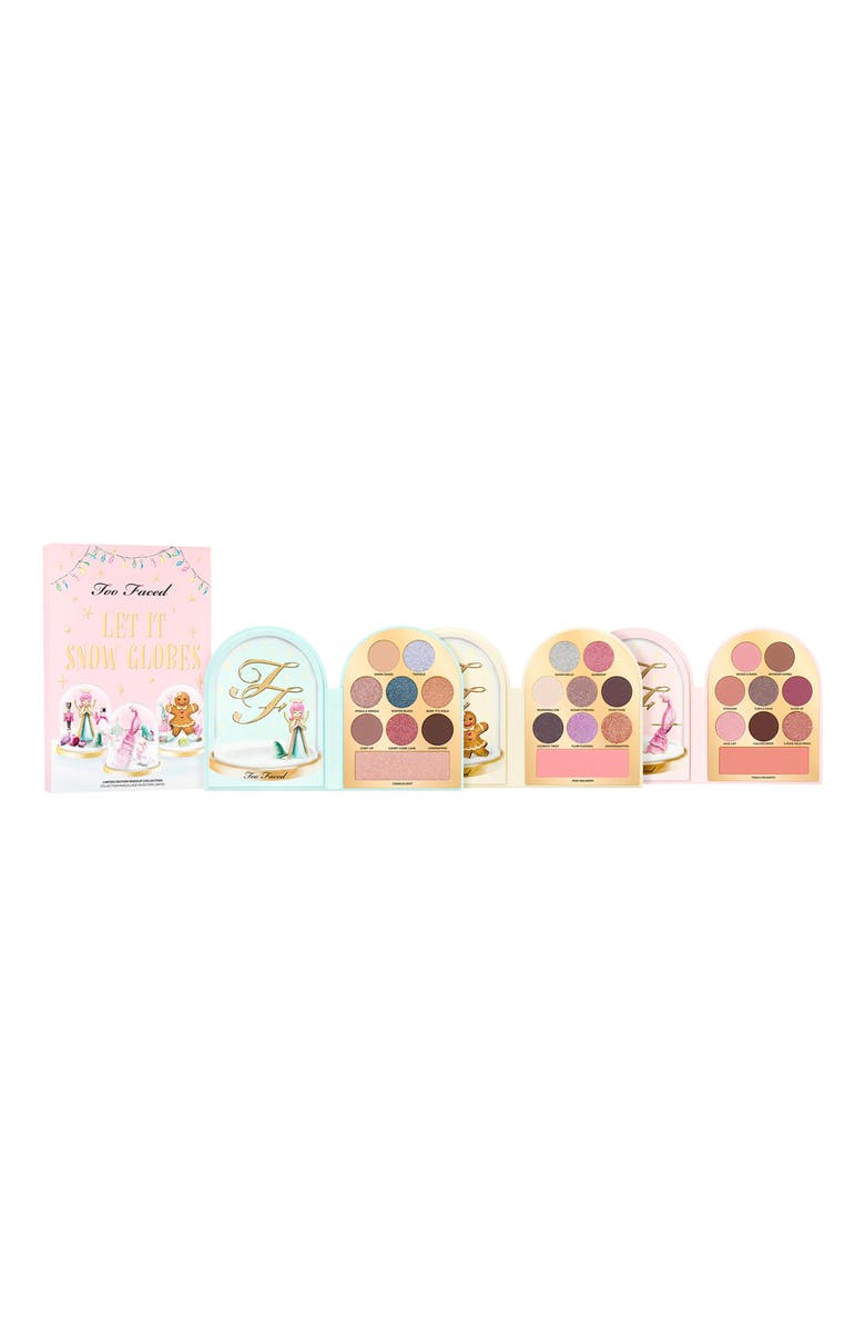 Too Faced Let It Snow Globes 3-Piece Makeup Palette Gift Set $306 Value, Main, color, 
