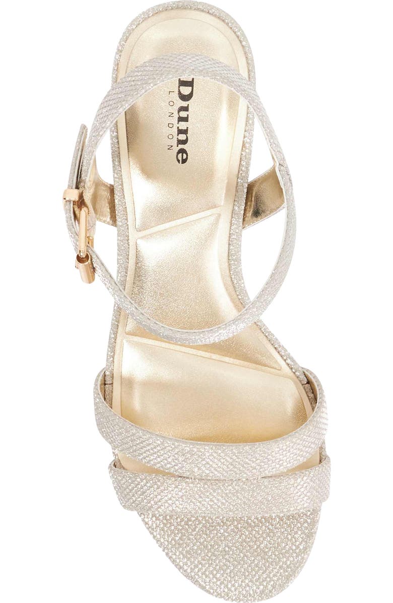 Dune London Merisa Ankle Strap Sandal, Alternate, color, Gold