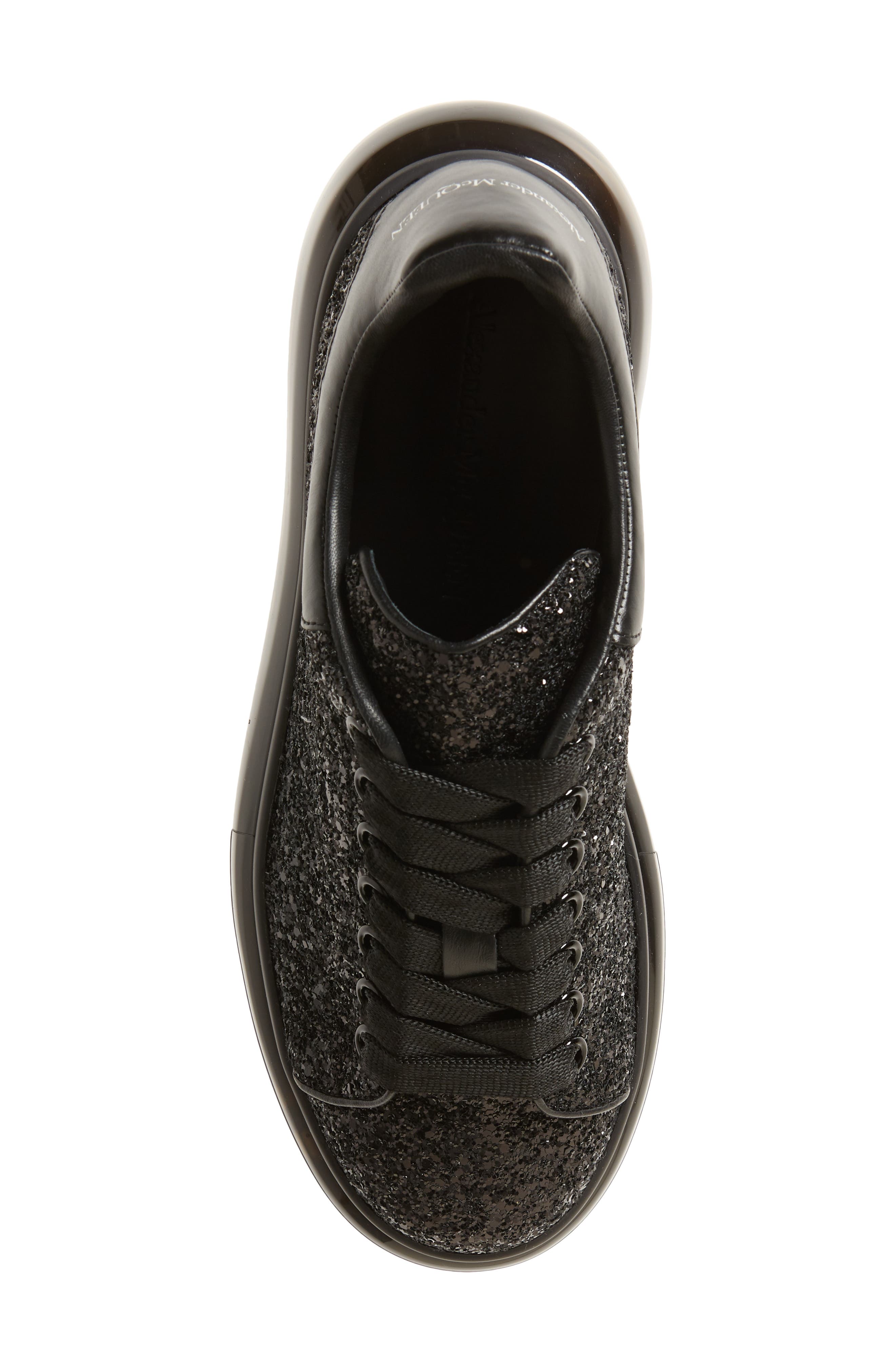 McQueen Alexander McQueen Glitter Bubble Sole Platform Sneaker, Alternate, color, 