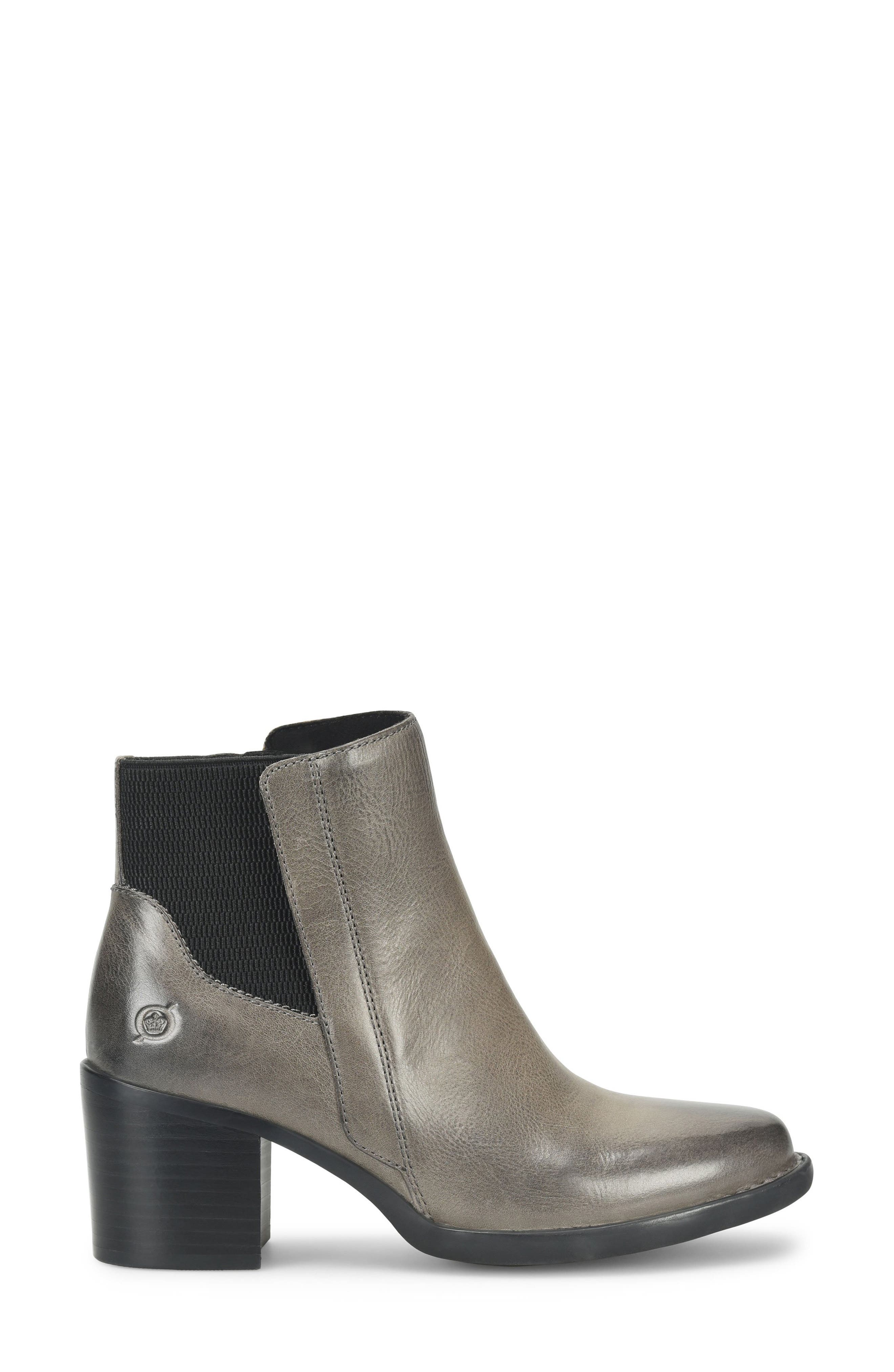 Børn Henni Bootie, Alternate, color, Grey Leather