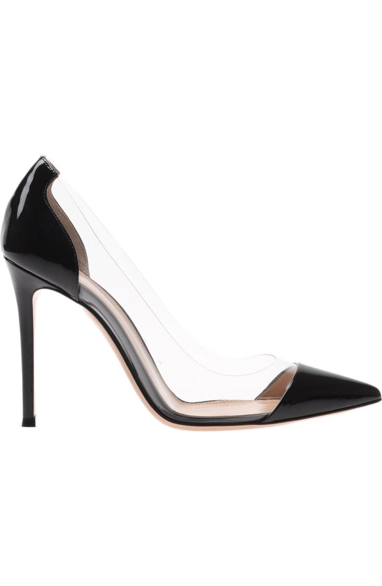 Gianvito Rossi Plexi Pumps, Main, color, Black