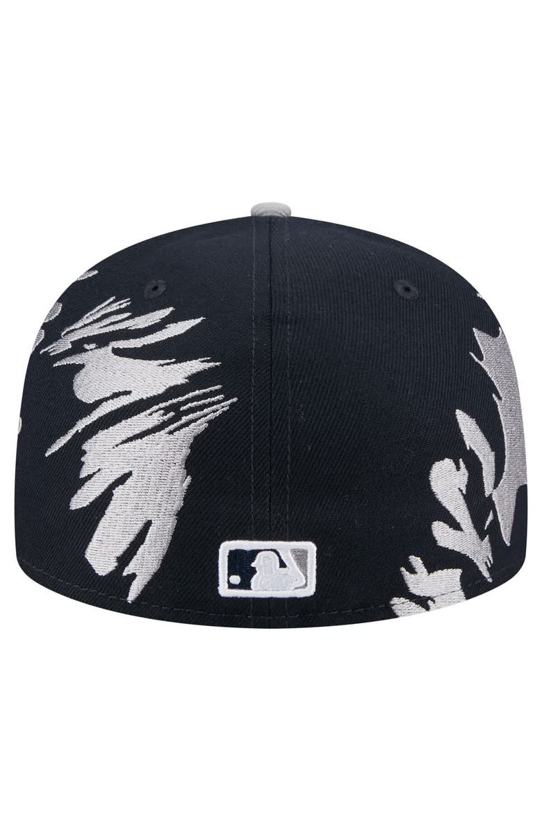 New Era Men's New Era Navy/Gray Detroit Tigers Retro Pattern 59FIFTY Fitted Hat, Alternate, color, Navy