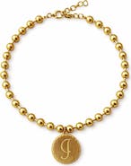 Adorn by Alexandra Riley Gold Ball Chain Initial Necklace