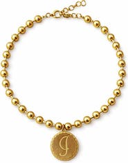 Adorn by Alexandra Riley Gold Ball Chain Initial Necklace