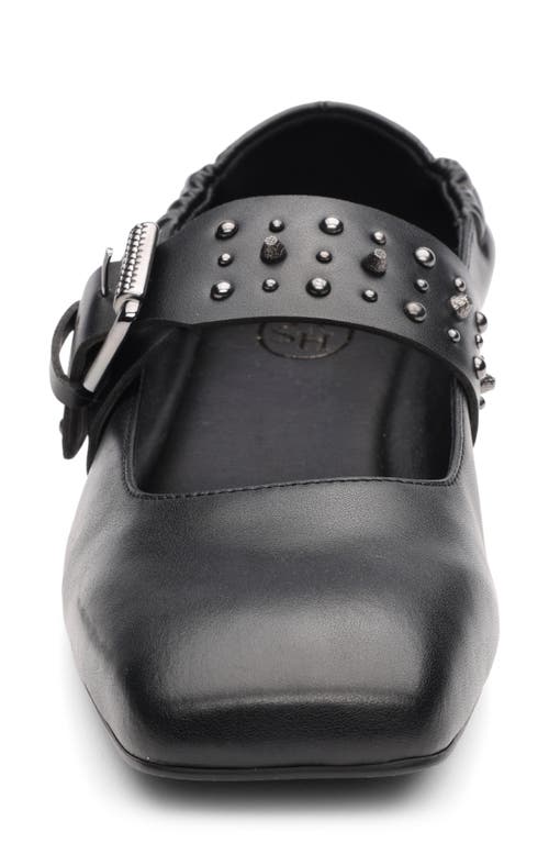 Ash Beverly Mary Jane Flat In Black