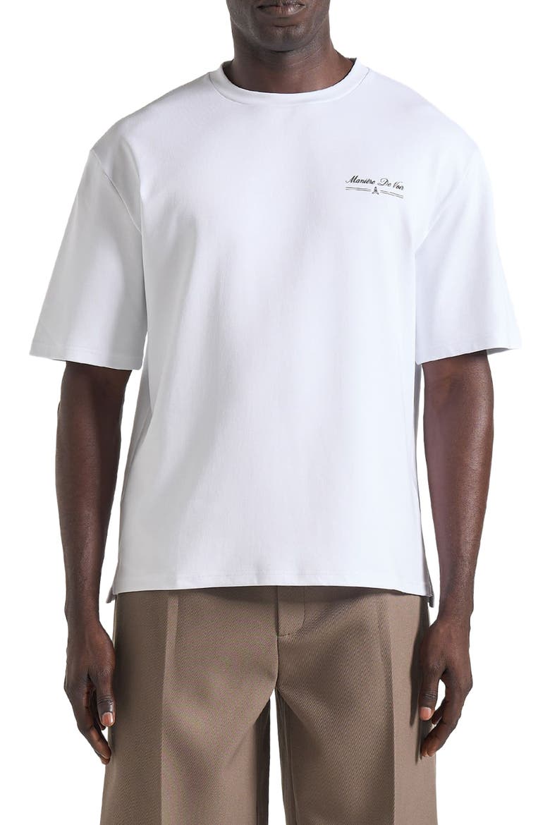Kian Circuit De Monaco Cotton T-Shirt, Alternate, color, White