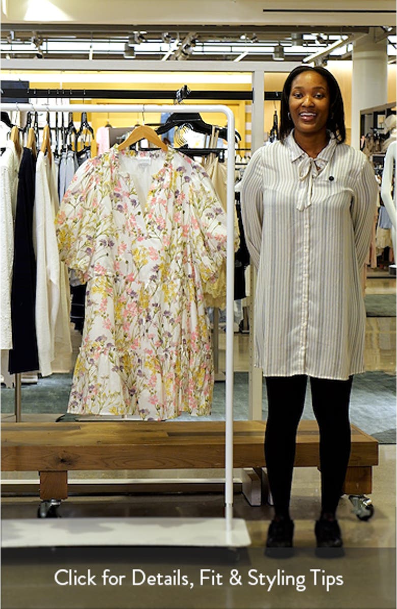 Lita Floral Noella Shift Minidress, sales video thumbnail