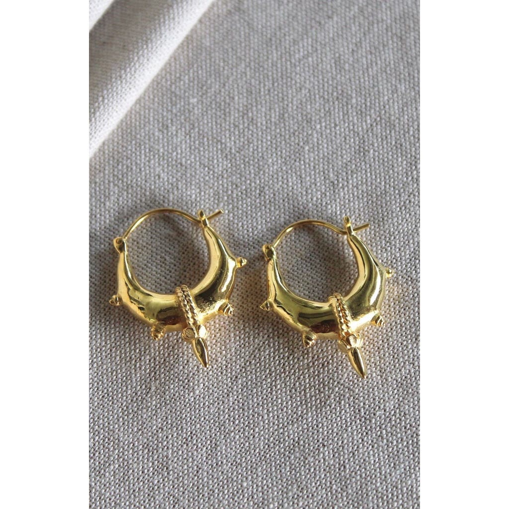 Kapoeta By Ambica Rajasthan Earrings In Gold
