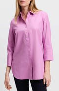 Foxcroft Madison Popover Cotton Oxford Shirt