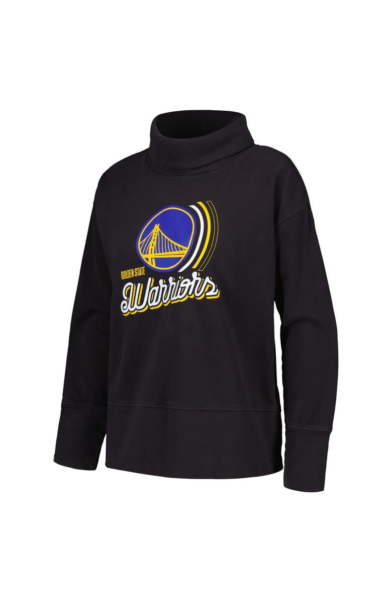 LEVELWEAR Women's Levelwear Black Golden State Warriors Sunset Pullover Sweatshirt, Alternate, color, Black