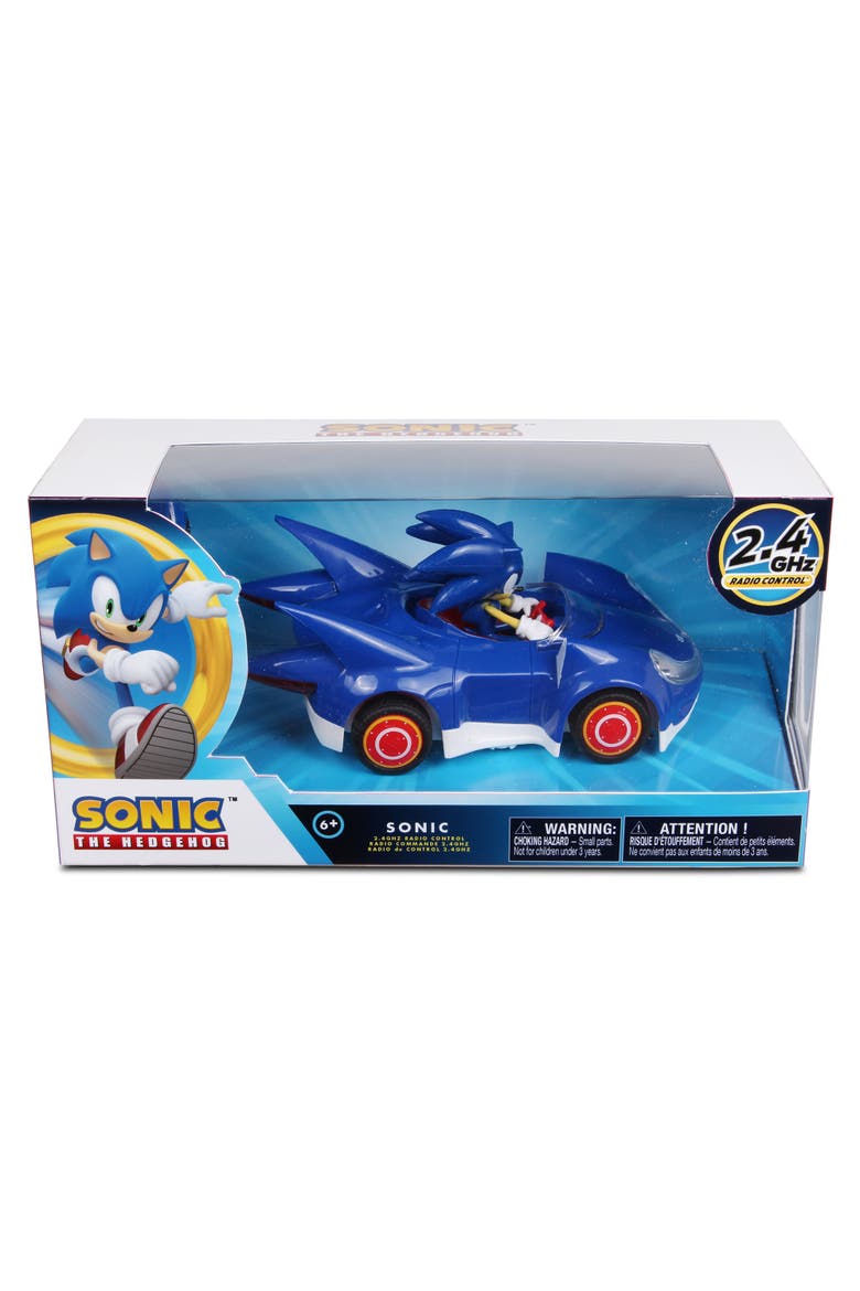 'Sonic & Sega All-Stars Racing RC Sonic,128 Scale 2.4GHz Remote Controlled Car, Alternate, color, Multicolored