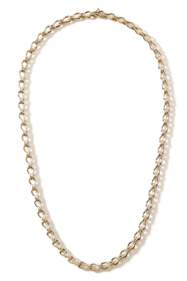 Surf Link Necklace, Alternate, color, GOLD