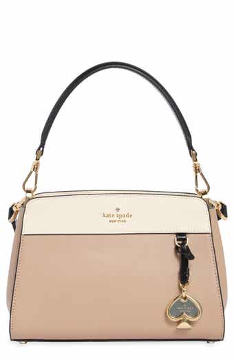 madison colorblock saffiano leather handheld bag